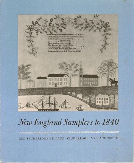 New England Samplers to 1840  book antique needlework sampler Huber