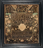 Elizabeth Lord sampler, Norwich, CT 1764 - from Huber