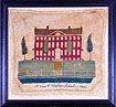 Dorcas Haight, View of Westtown School 1805 sampler from Huber