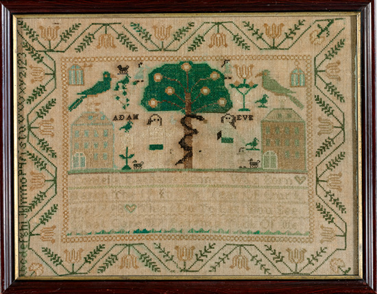 Sampler by Cordelia Bennet, NY from Betty Ring, Huber