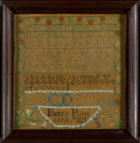 sampler by Betsy Ring from Betty Ring's collection, Huber