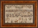 Wethersfield, CT circa 1804 sampler from Huber