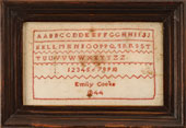 Miniature sampler by Emily Cooke from Huber