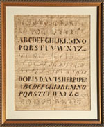 Penmanship Paper dated 1798 from Huber