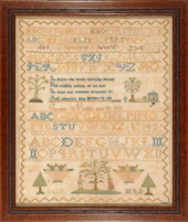 New Hampshire sampler dated 1813  from Huber