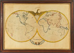 world map from Stephen & Carol Huber - Vermount schoolgirl watercolor